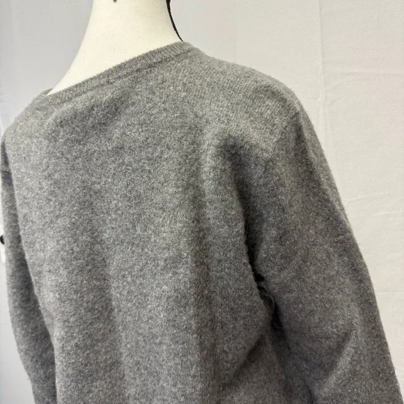 Polo Ralph Lauren Gray Lambswool Sweater XL V-Neck Classic Fit - Picture 7 of 12